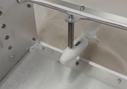 Front with support for flow meter (optional).