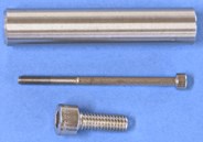 Flow meter with bracket.